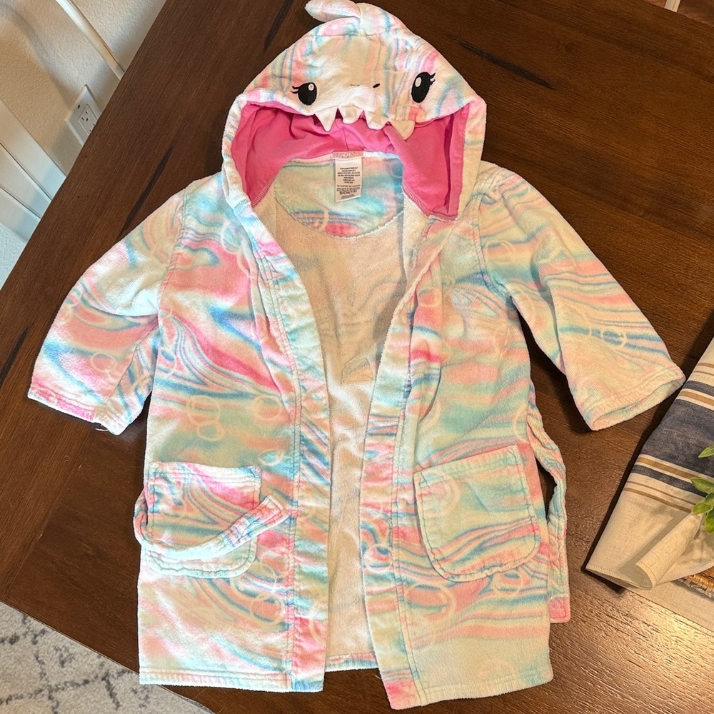 Kids Shark Hooded Robe Pool towel
